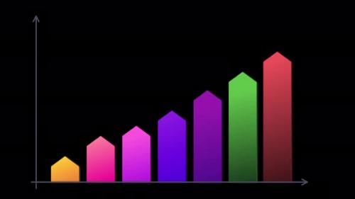 Videohive - Business Chart Growing Up Alpha Channel 4K - 41955165 - 41955165