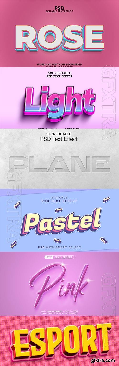 Psd style text effect editable set vol 14