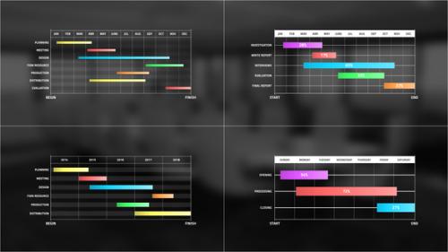 Videohive - Gantt Chart Infographic | Premiere Pro - 41895087 - 41895087