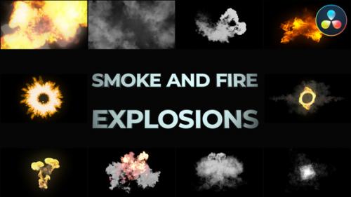 Videohive - Smoke And Fire Explosions And Transitions for DaVinci Resolve - 41954087 - 41954087