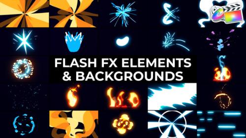 Videohive - Flash FX Elements And Backgrounds | FCPX - 41954058 - 41954058