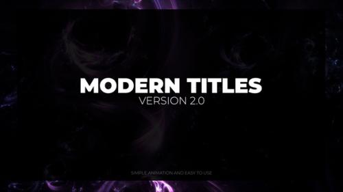 Videohive - Modern Titles 2.0 | Premiere Pro Templates - 42003011 - 42003011