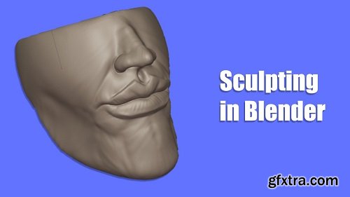 Sculpting the lower part of the face in Blender 3D