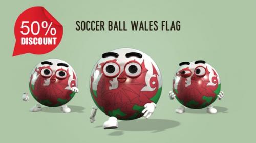 Videohive - Soccer Ball Wales Flag - 41983944 - 41983944