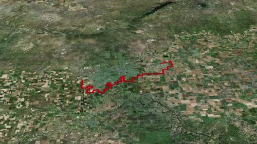 Videohive - Amarillo City Borders On Map Of America 4K - 41985810 - 41985810
