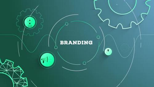 Videohive - Infographic Branding Background Looped - 41987176 - 41987176