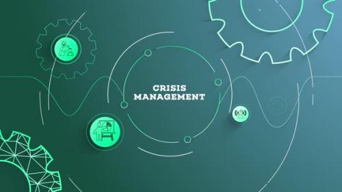 Videohive - Infographic Crisis Management Background Looped - 41987185 - 41987185