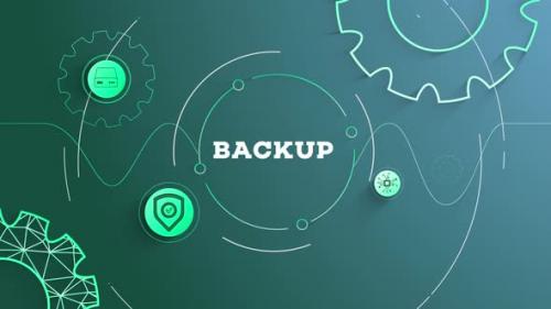 Videohive - Infographic Backup Background Looped - 41987203 - 41987203