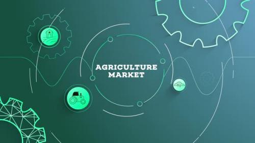 Videohive - Infographic Agriculture Market Background Looped - 41987204 - 41987204