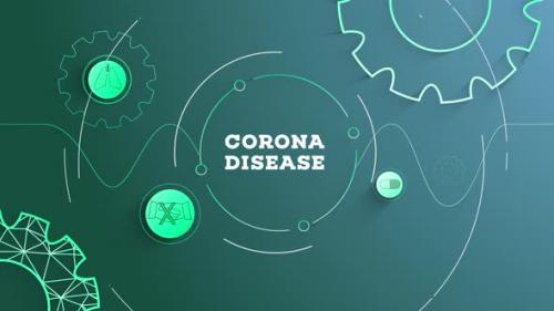 Videohive - Infographic Corona Disease Background Looped - 41987309 - 41987309