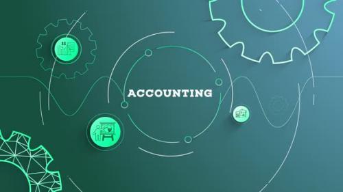 Videohive - Infographic Accounting Background Looped - 41987372 - 41987372