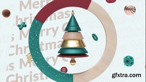 Videohive Abstract 3D Christmas Logo 42008836