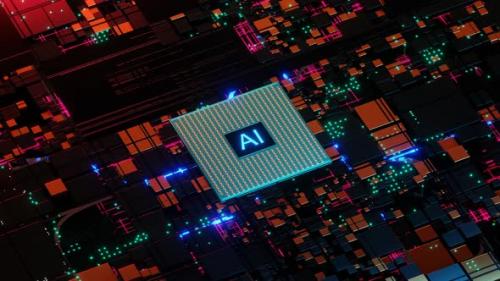 Videohive - Processor based on artificial intelligence. CPU with AI. - 41962236 - 41962236