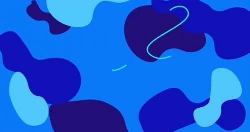 Videohive - Abstract shape blue background with copy space. Graphic backdrop animation - 41962706 - 41962706