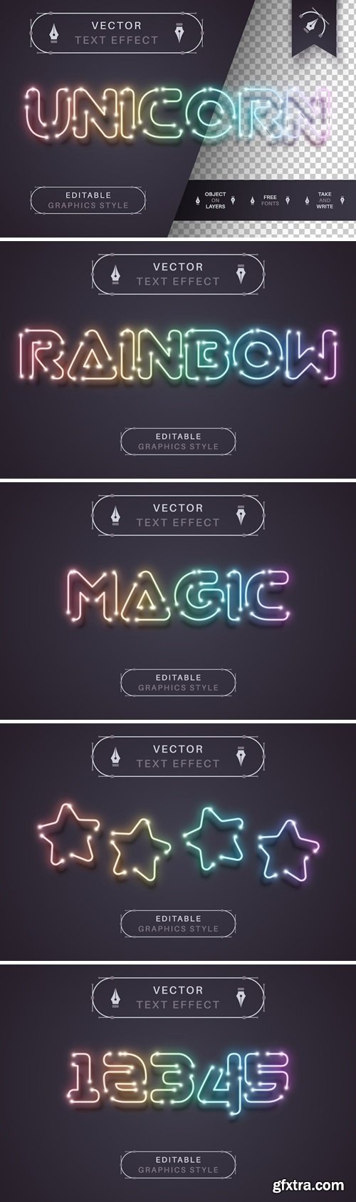Gradient Garland - Editable Text Effect Font Style T7RMNY7