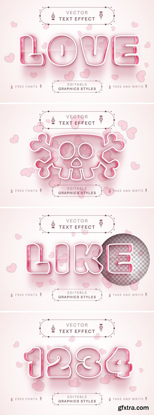 Love Heart Like - Editable Text Effect, Font Style HAHFDFH