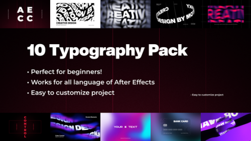 Videohive - 10 Excellent Typography Pack | Premiere Pro - 41979298 - 41979298