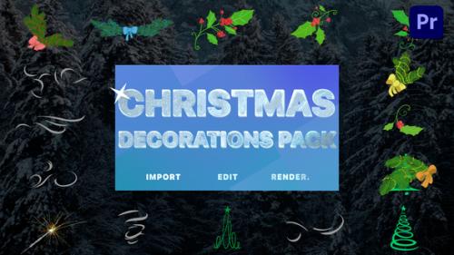 Videohive - Christmas Decoration Animations | Premiere Pro MOGRT - 41999012 - 41999012