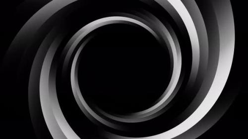 Videohive - Black and White Tunnel Illusion Loop Animation - 41984133 - 41984133