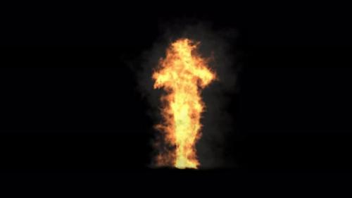 Videohive - 13 Character Fire Smoke Burning Dancing 4K - 41984493 - 41984493
