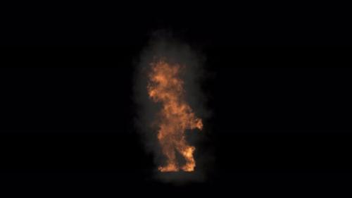 Videohive - 11 Character Fire Smoke Burning Dancing 4K - 41984505 - 41984505