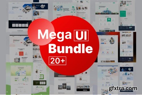 Mega UI Website Template Bundle 34552399