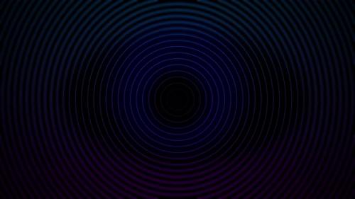 Videohive - blue and purple neon tunnel moving into the distance, abstract 3D background circle - 42006109 - 42006109