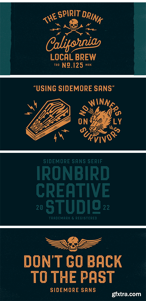 Sidemore Font Family Sidemore Font Family
