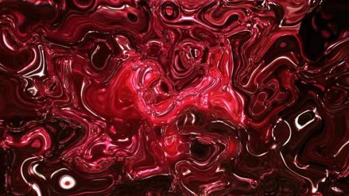 Videohive - Red Color Silky Liquid Motion Background - 42007711 - 42007711