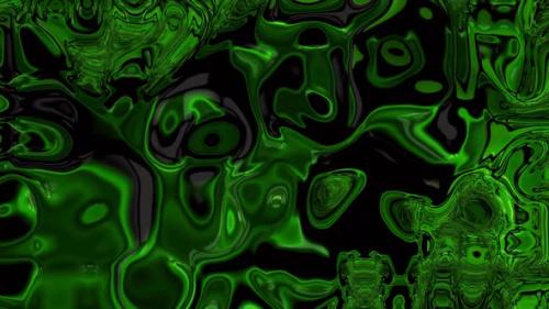 Videohive - Green Dark Glossy Liquid Motion Animated Background - 42007712 - 42007712