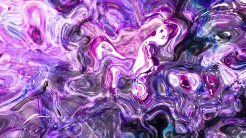 Videohive - White Pink Blue Color Glossy Abstract Marble Liquid Motion Background - 42007714 - 42007714