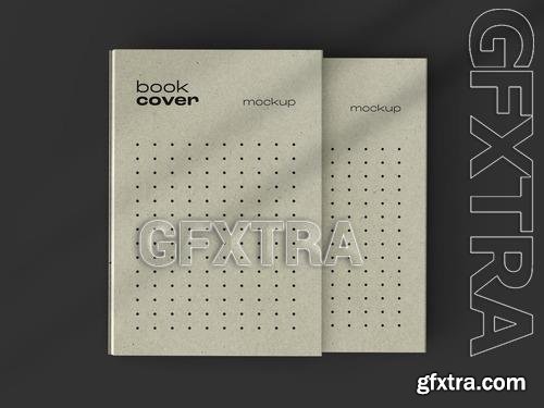 Book Catalog Magazine Cover Mockup with Editable Background and Overlay Shadow 527670399