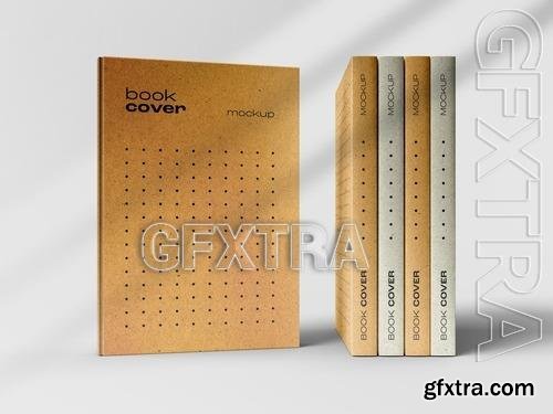 Book Catalog Magazine Cover Mockup with Editable Background and Overlay Shadow 527670398