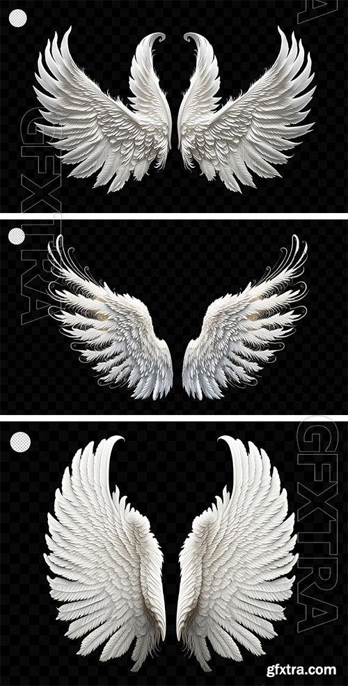 White angel wing psd