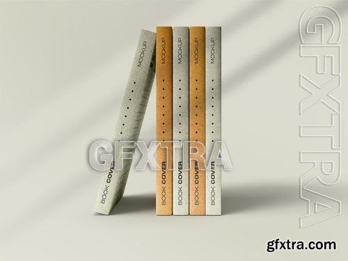 Book Catalog Magazine Cover Mockup with Editable Background and Overlay Shadow 527670402