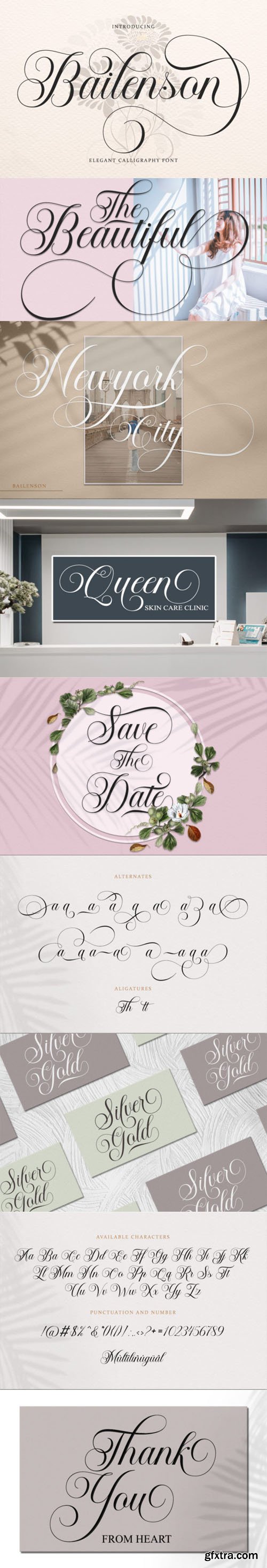 Bailenson - Elegant Calligraphy Font