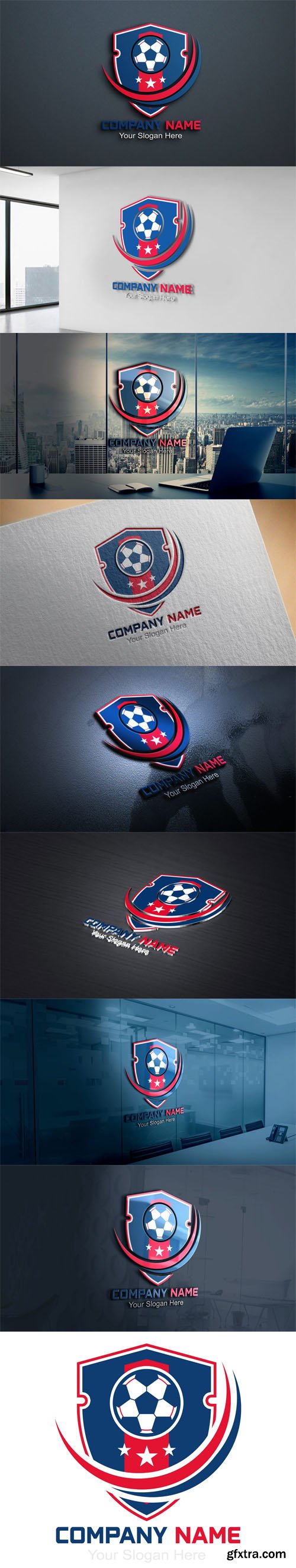 Sport Badge Logo Design PSD Template