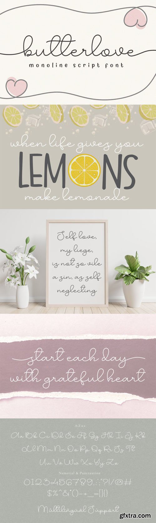 Butterlove - Delicate Monoline Script Font