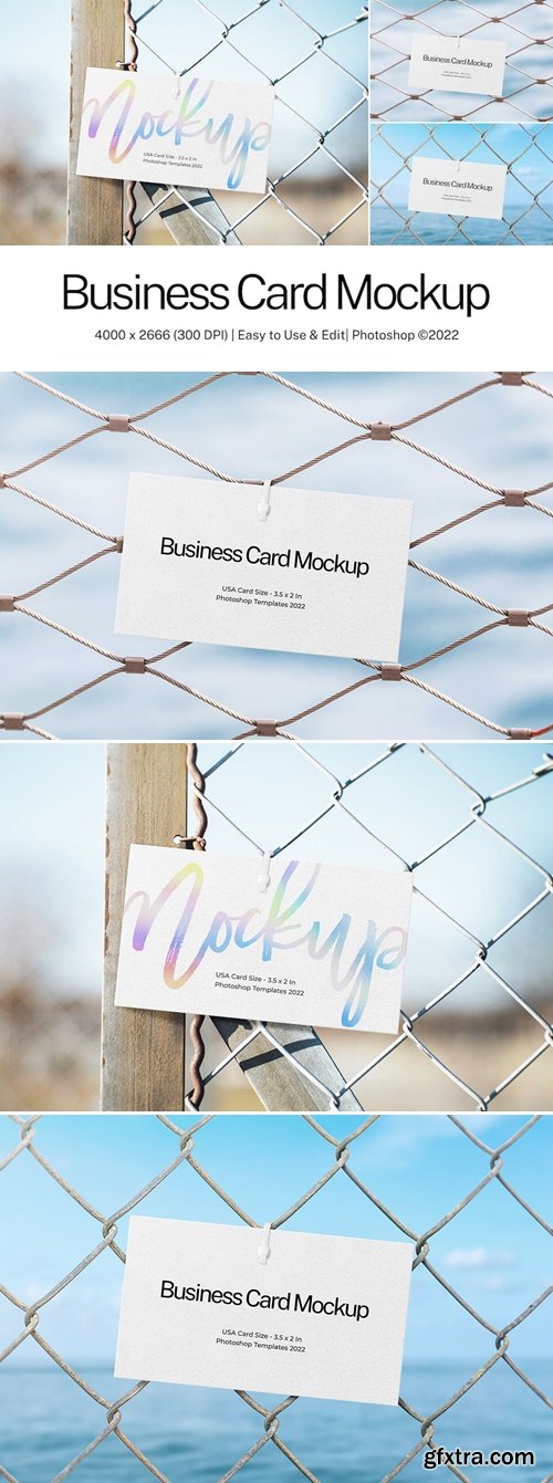 Hanging Business Card Mockup VPM4XM6