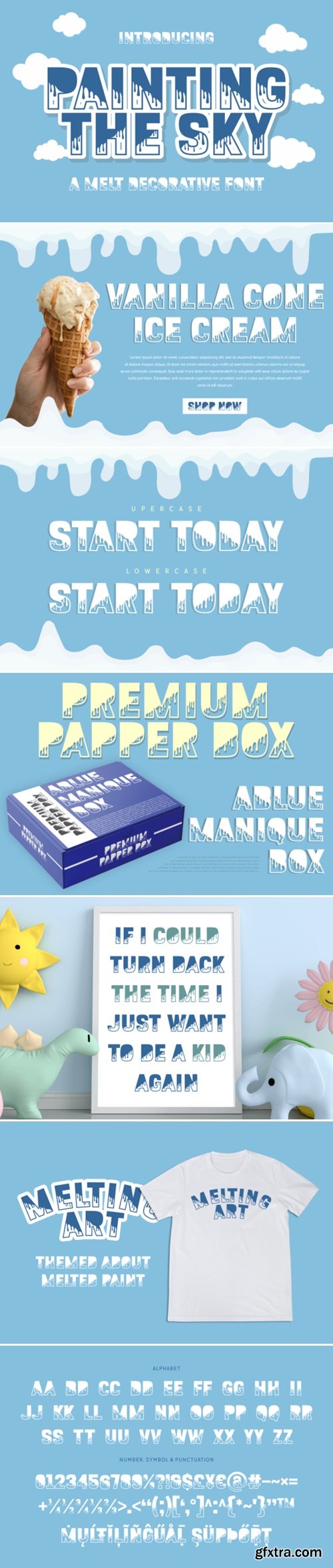 Painting the Sky Font