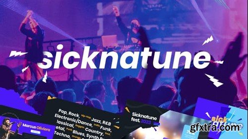Videohive Sicknature Creative Music Event Video Display After Effect Template 40185355