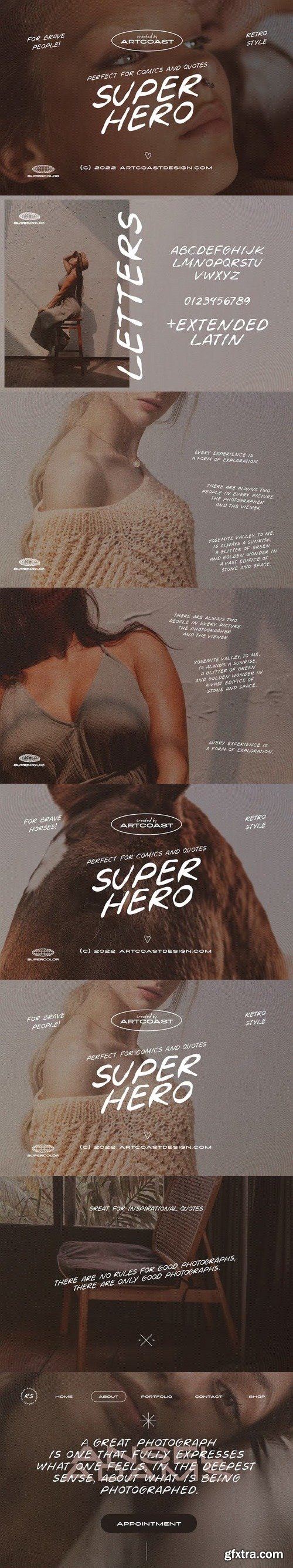 Superhero - Handwriting Font