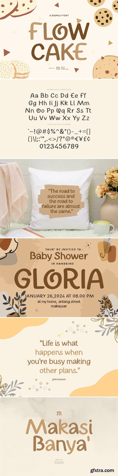 Flowcake | A Display Font