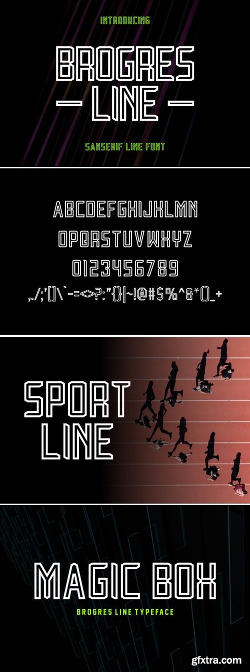 BrogresLine Fonts