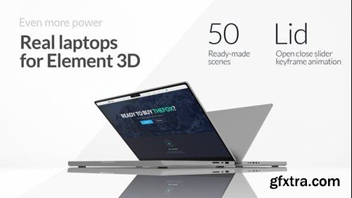 Videohive Real Laptops for Element 3D 41747889