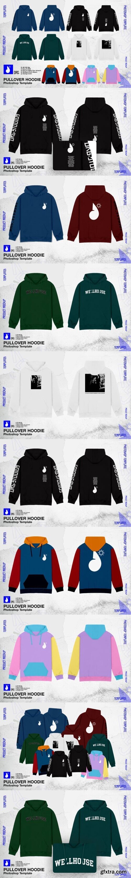 Pullover Hoodie Mockup