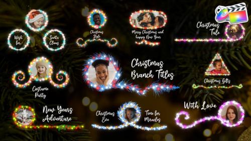 Videohive - Christmas Branch Titles And Lower Thirds for FCPX - 42046234 - 42046234