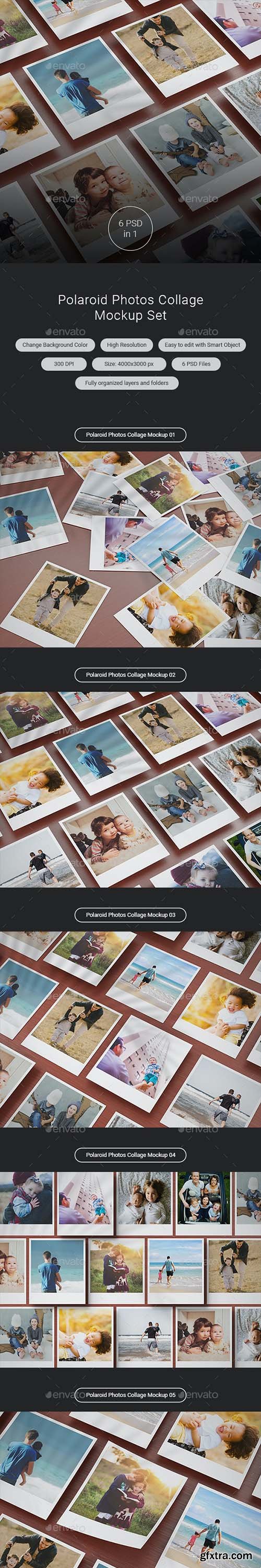 Graphicriver - Polaroid Photos Collage Mockup Set 39390996