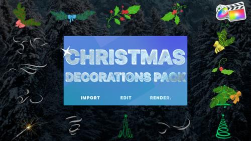 Videohive - Christmas Decoration Animations | FCPX - 42050331 - 42050331