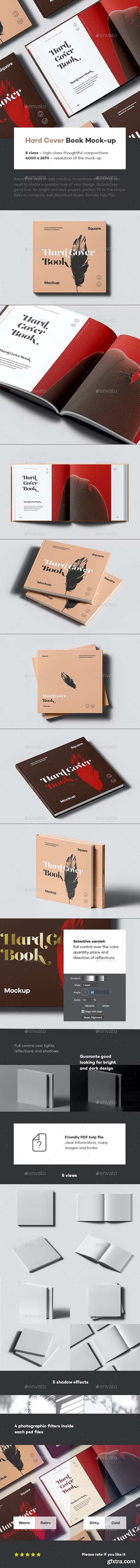Graphicriver - Hard Cover Square Book Mock-up 41694675